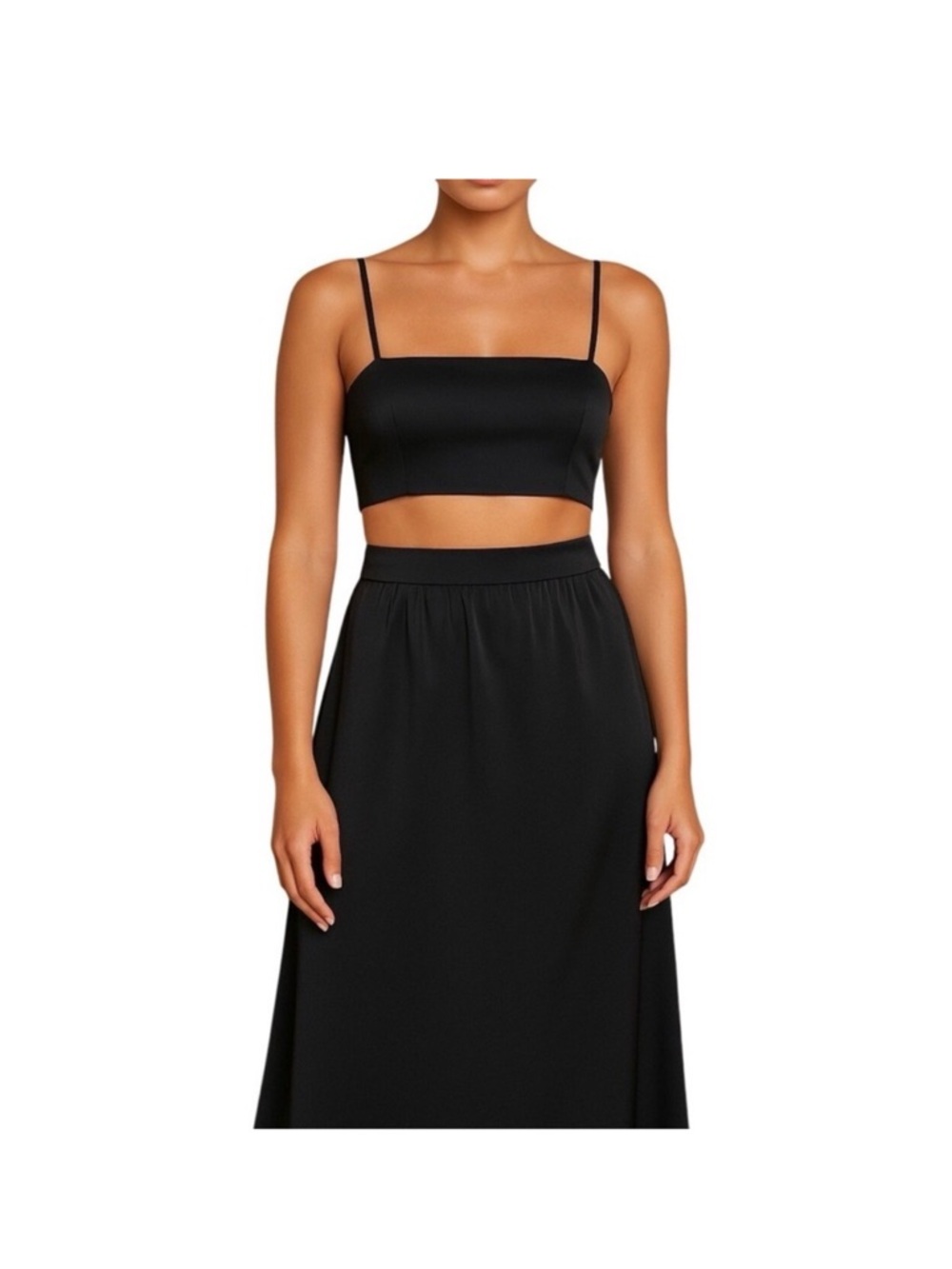 NWT House of Harlow 1960 2 piece skirt set black size‎ small
